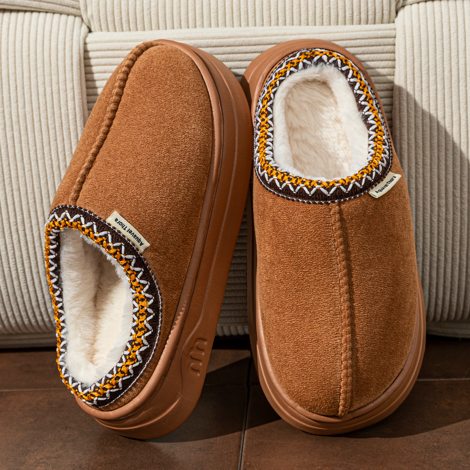 Men Shoes Size To Women - Winter Women's Slippers Boots Fashion Fuzzy