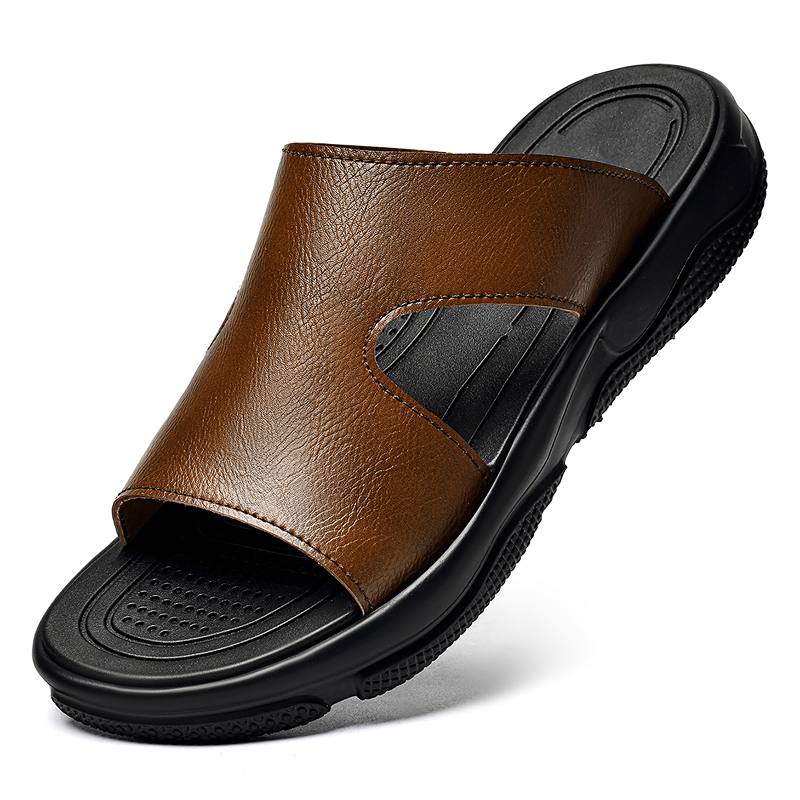 Men's Leather Slide Sandals No - Men'S Shoes Hush Puppies 评论和价格