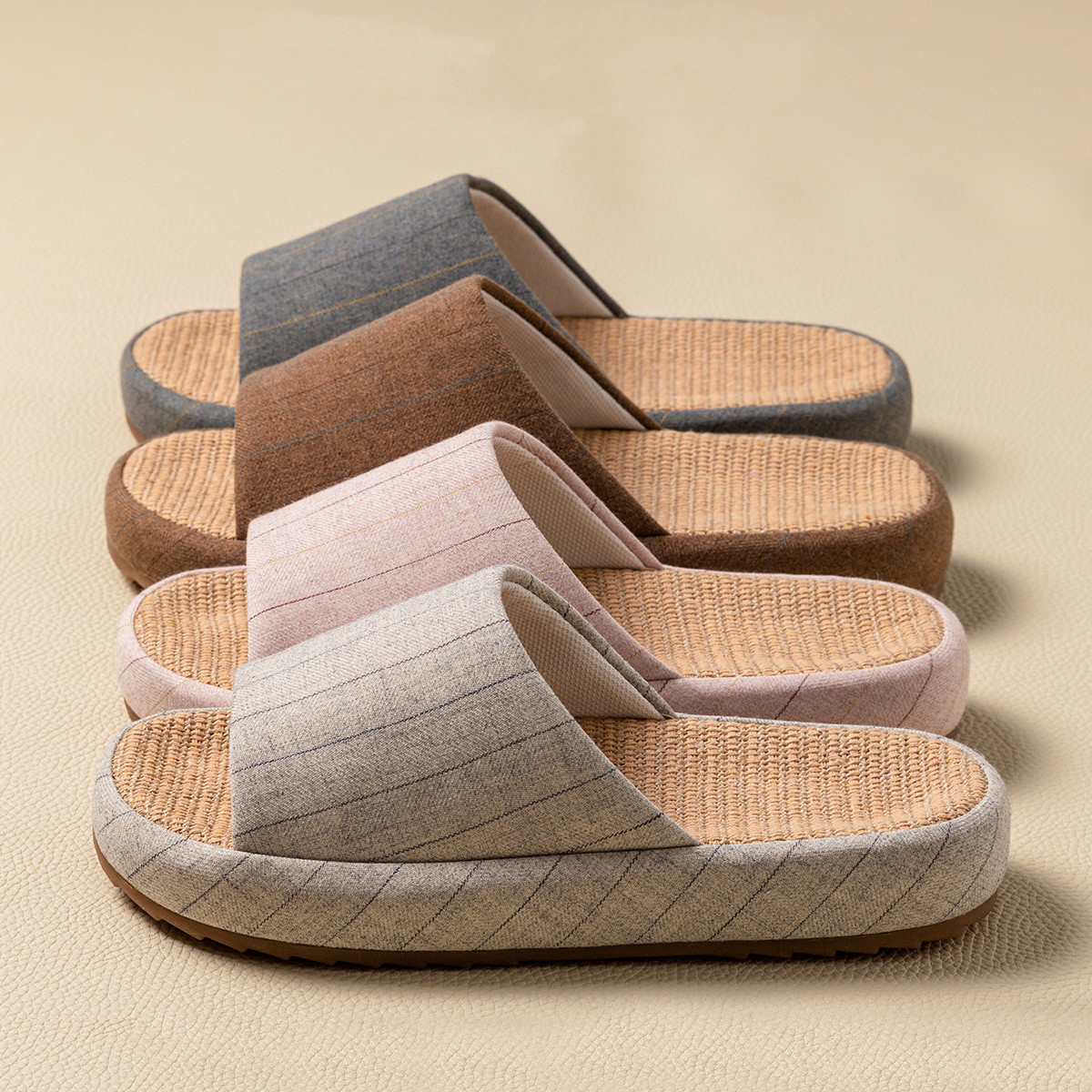 Summer Women Home Slippers Lin - Men Shoes Size To Women 评论和价格
