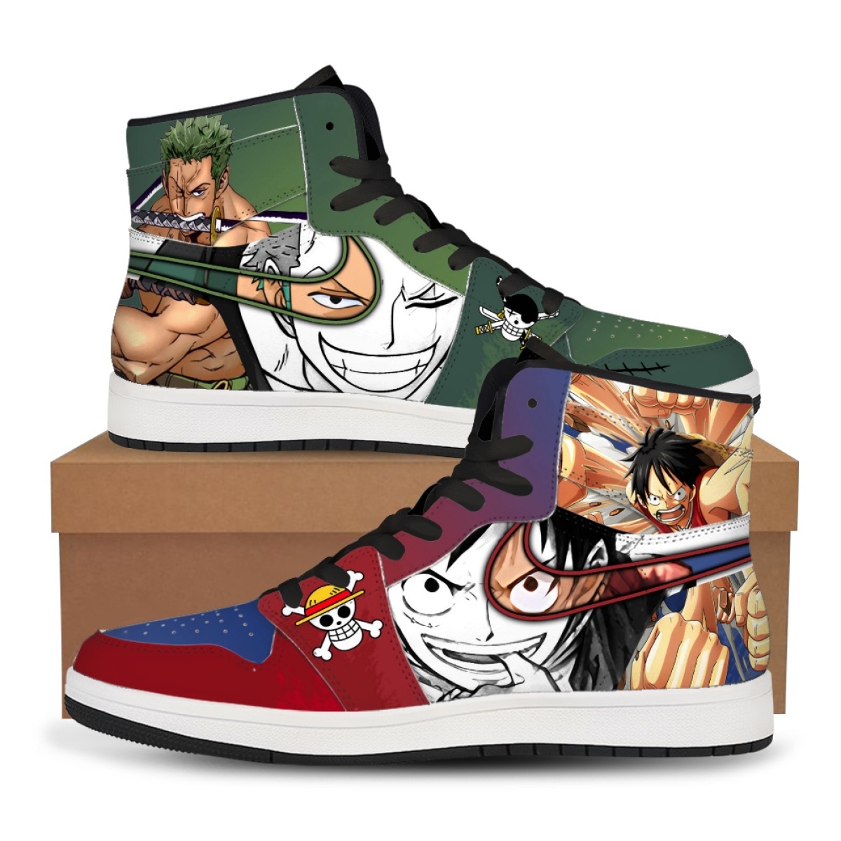 One Piece Anime Luffy Roronoa  - Men'S Shoes Good For Running 评论和价格