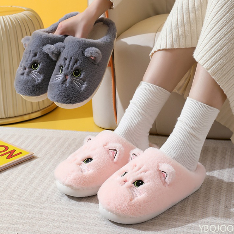 New Autumn Winter Cotton Slipp - Men Shoes Size To Women 评论和价格