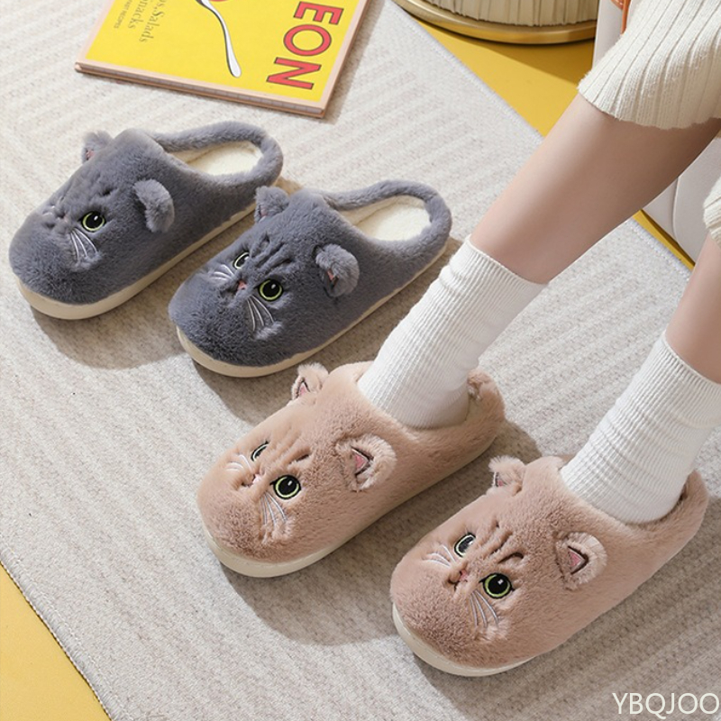 New Autumn Winter Cotton Slipp - Men Shoes Size To Women 评论和价格