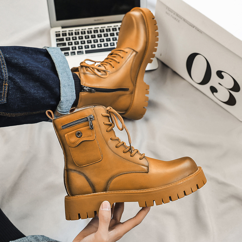 2025 Trend Men Boots Sneakers  - Men'S Shoes Hush Puppies 评论和价格