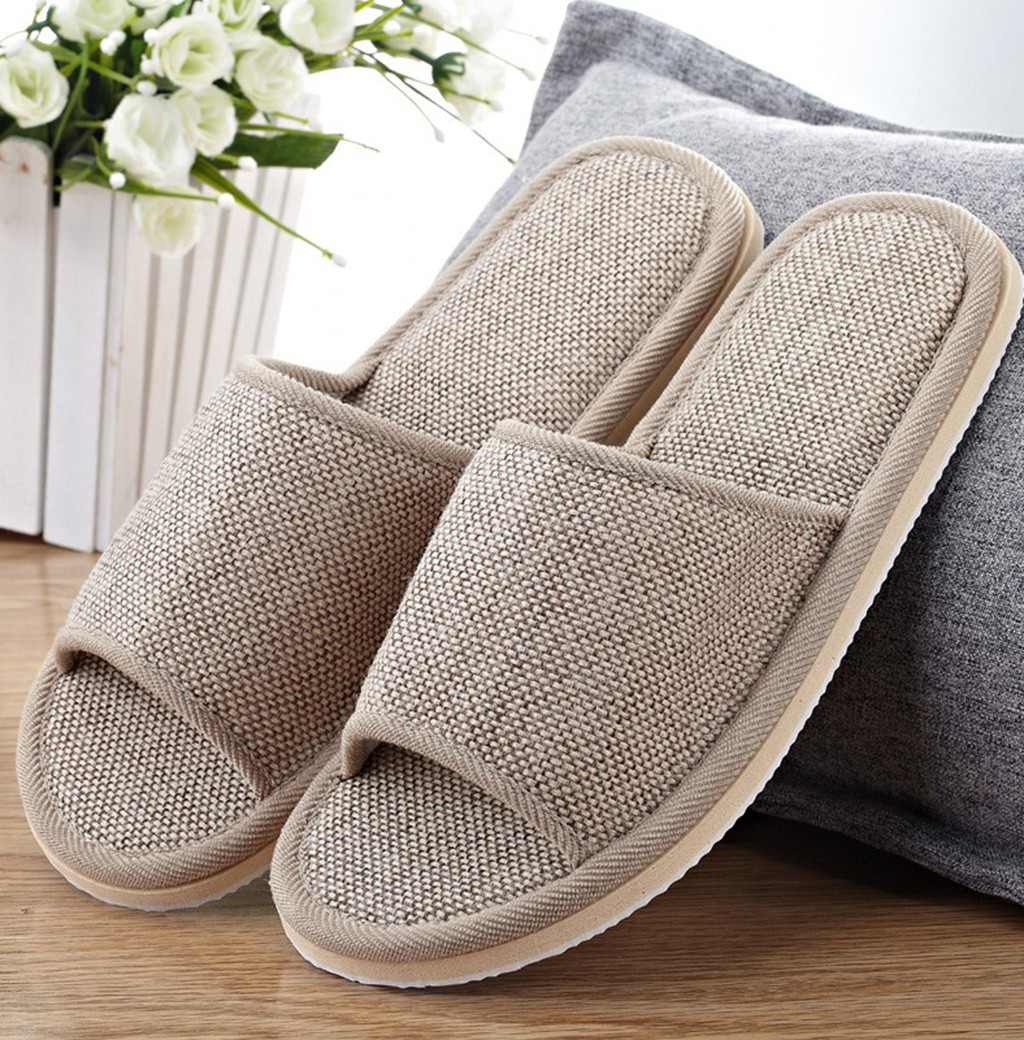 Linen Slippers For Men And Wom - Men Shoes Size To Women 评论和价格