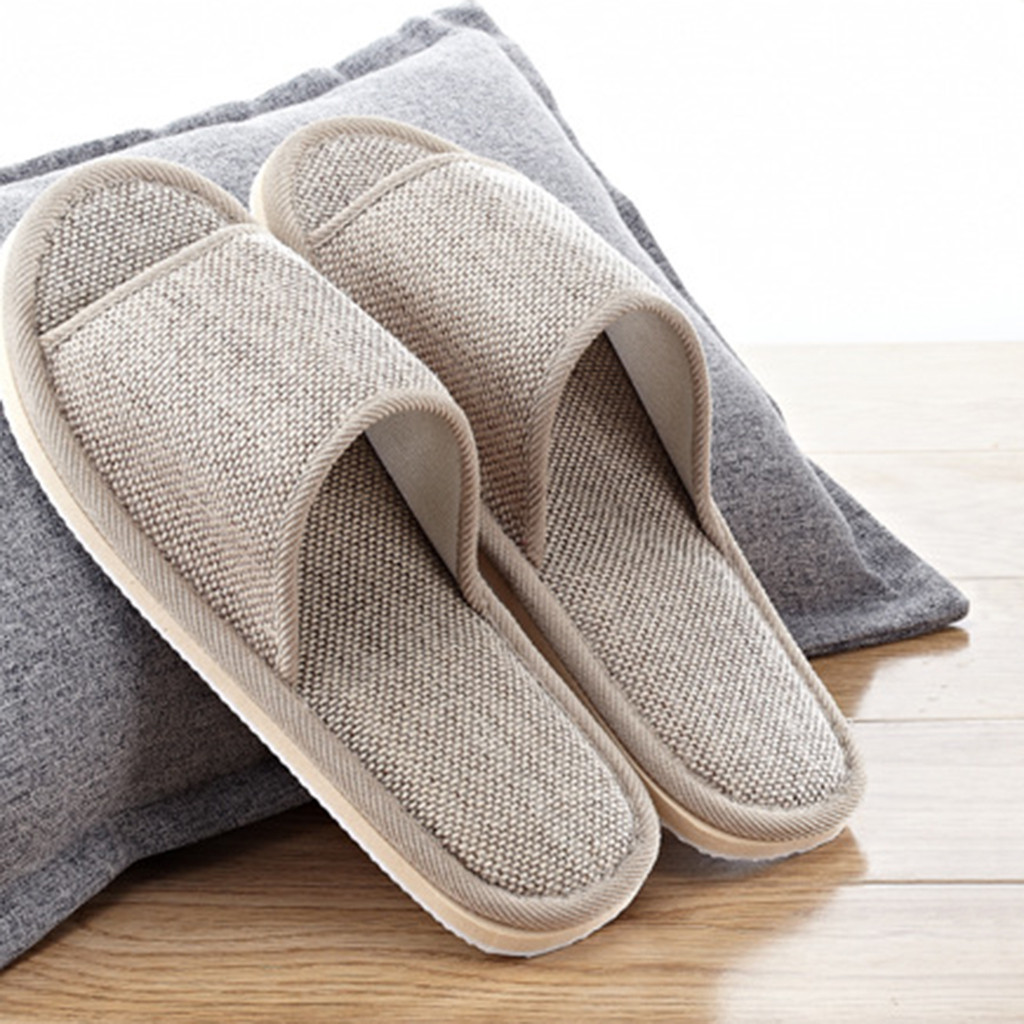 Linen Slippers For Men And Wom - Men Shoes Size To Women 评论和价格