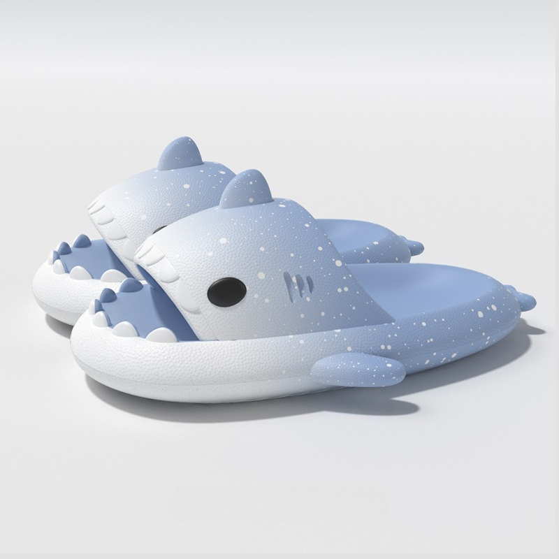 Cute Cartoon Shark Slippers Fo - Men Shoes Size To Women 评论和价格