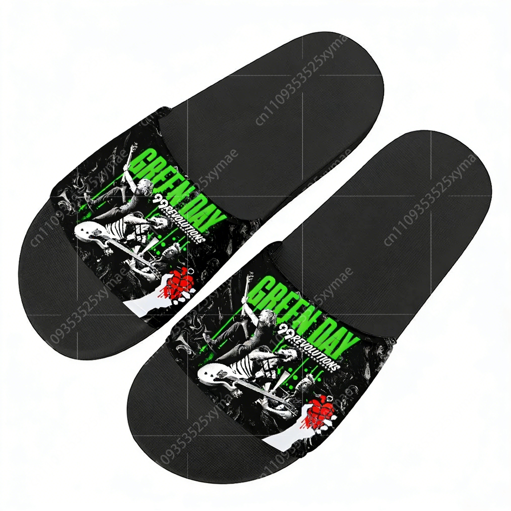 Green Day Pop Rock Band Slippe - Men'S Shoes Quality 评论和价格