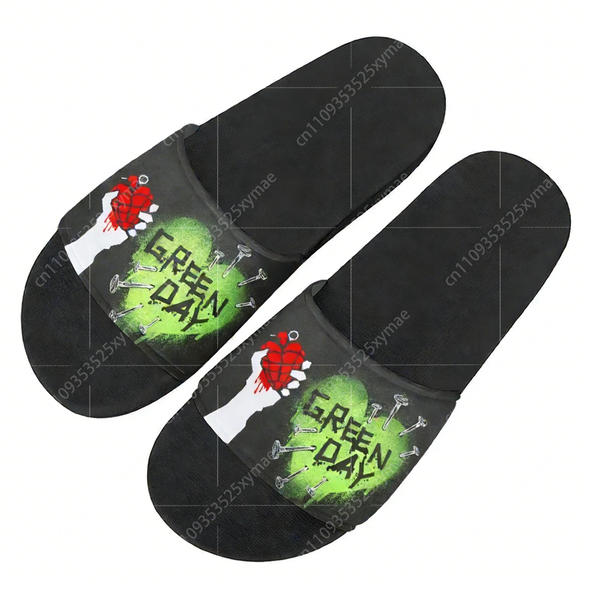 Green Day Pop Rock Band Slippe - Men'S Shoes Quality 评论和价格