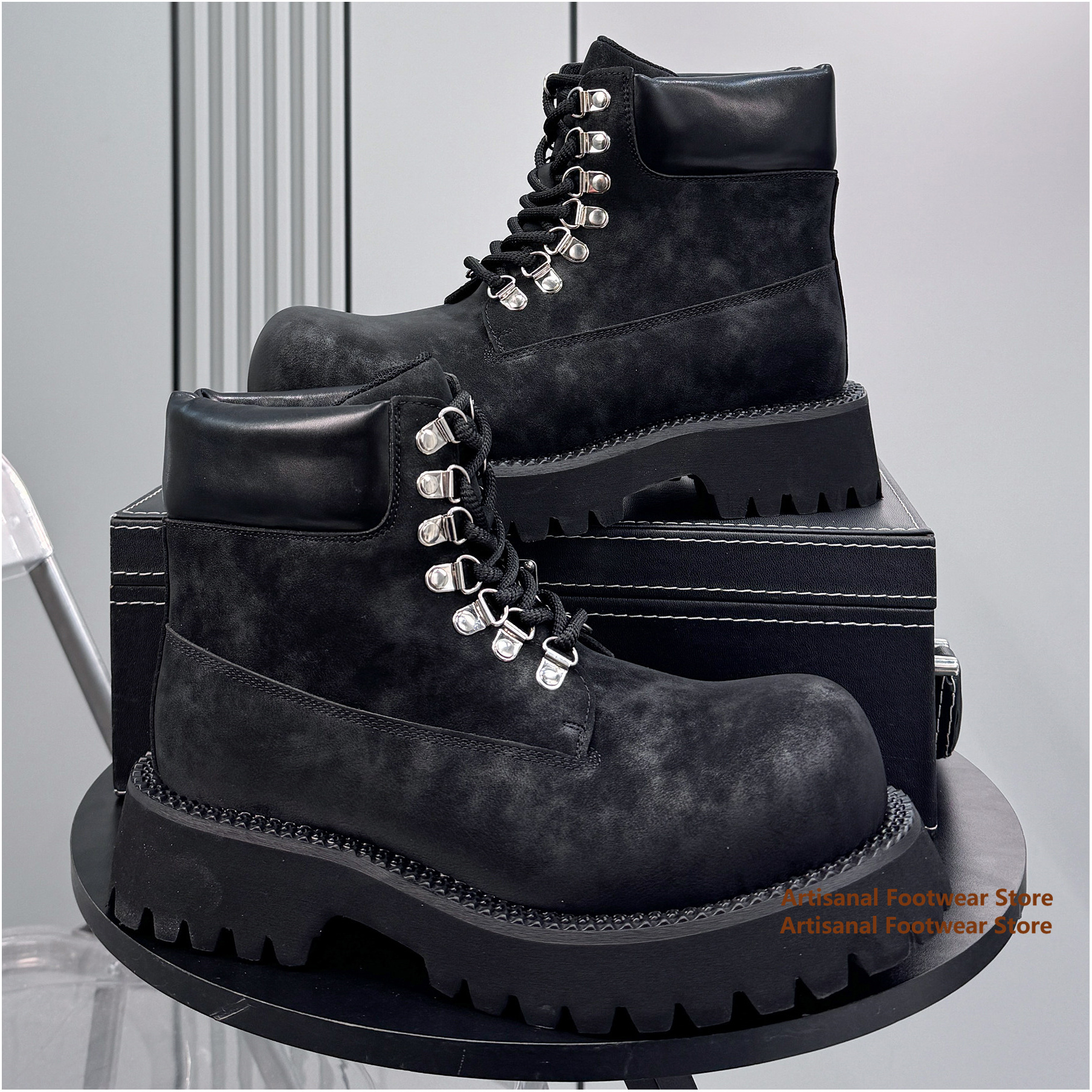 Thick-Soled High Top Men's Boo - Men'S Shoes Increase Height 评论和价格