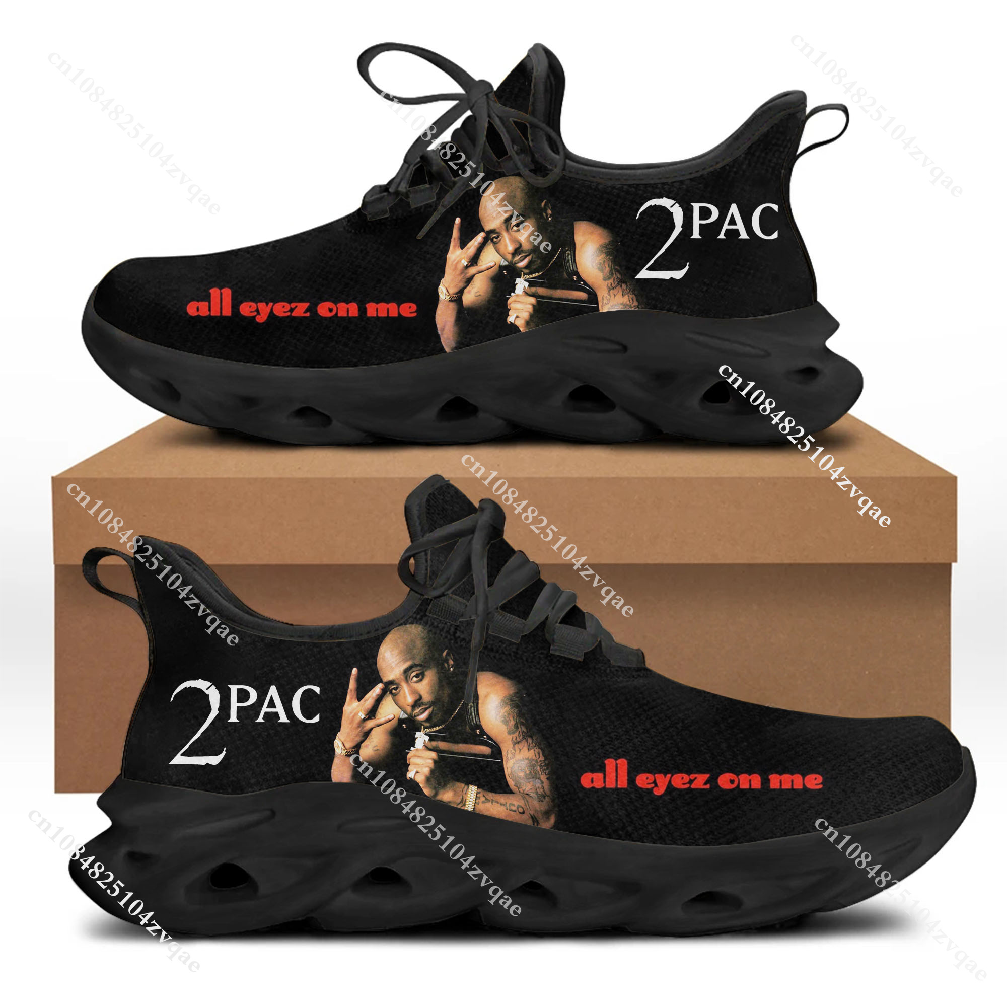 Tupac Rapper 2Pac Flats Sneake - Men Shoes Runners 评论和价格
