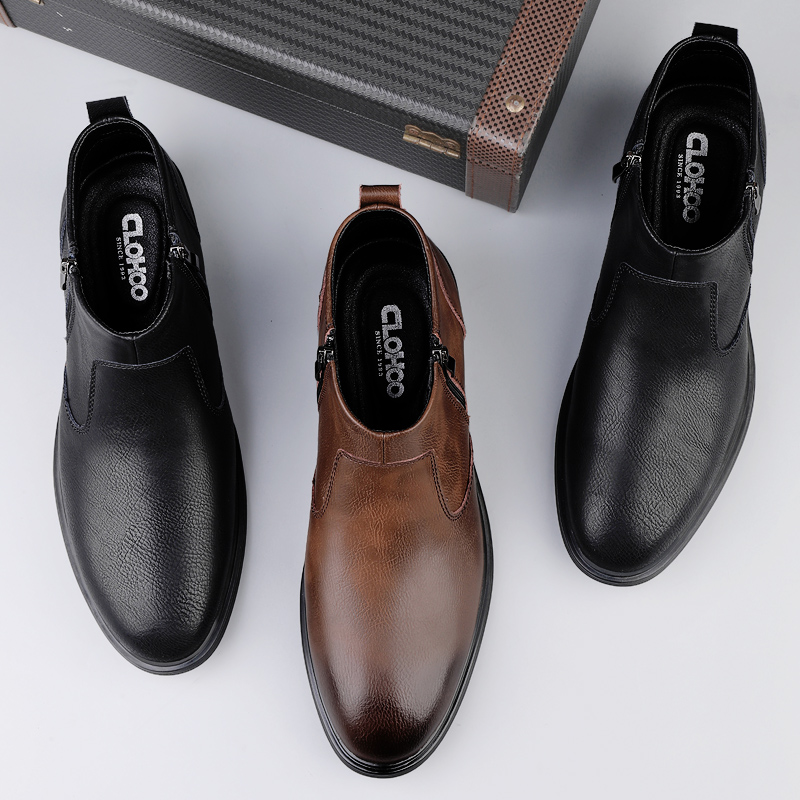 CLOHOO Handmade Men's Boots Bu - Men'S Shoes Hush Puppies 评论和价格