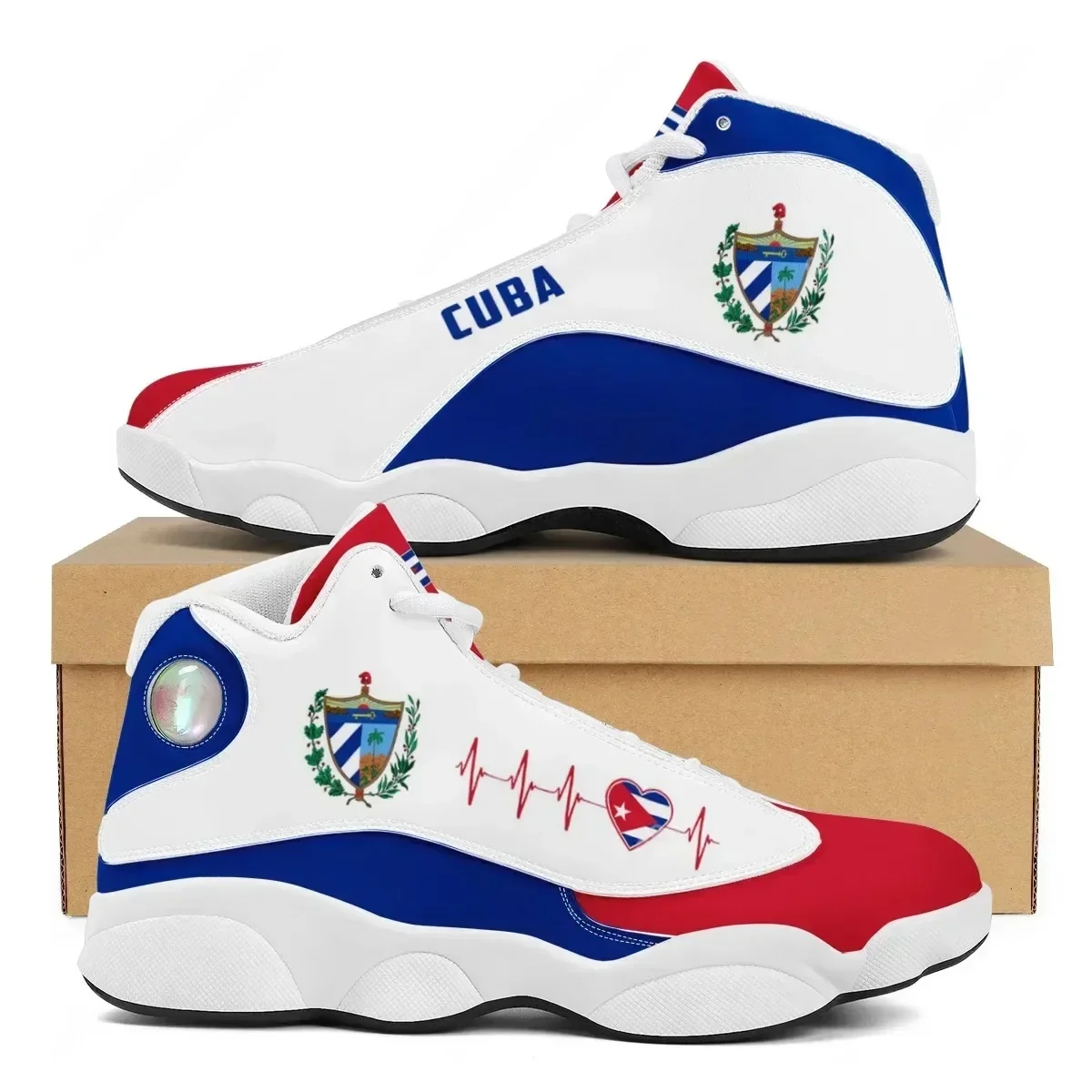 CUBA Flag Print Cool Men Baske - Men Shoes Runners 评论和价格