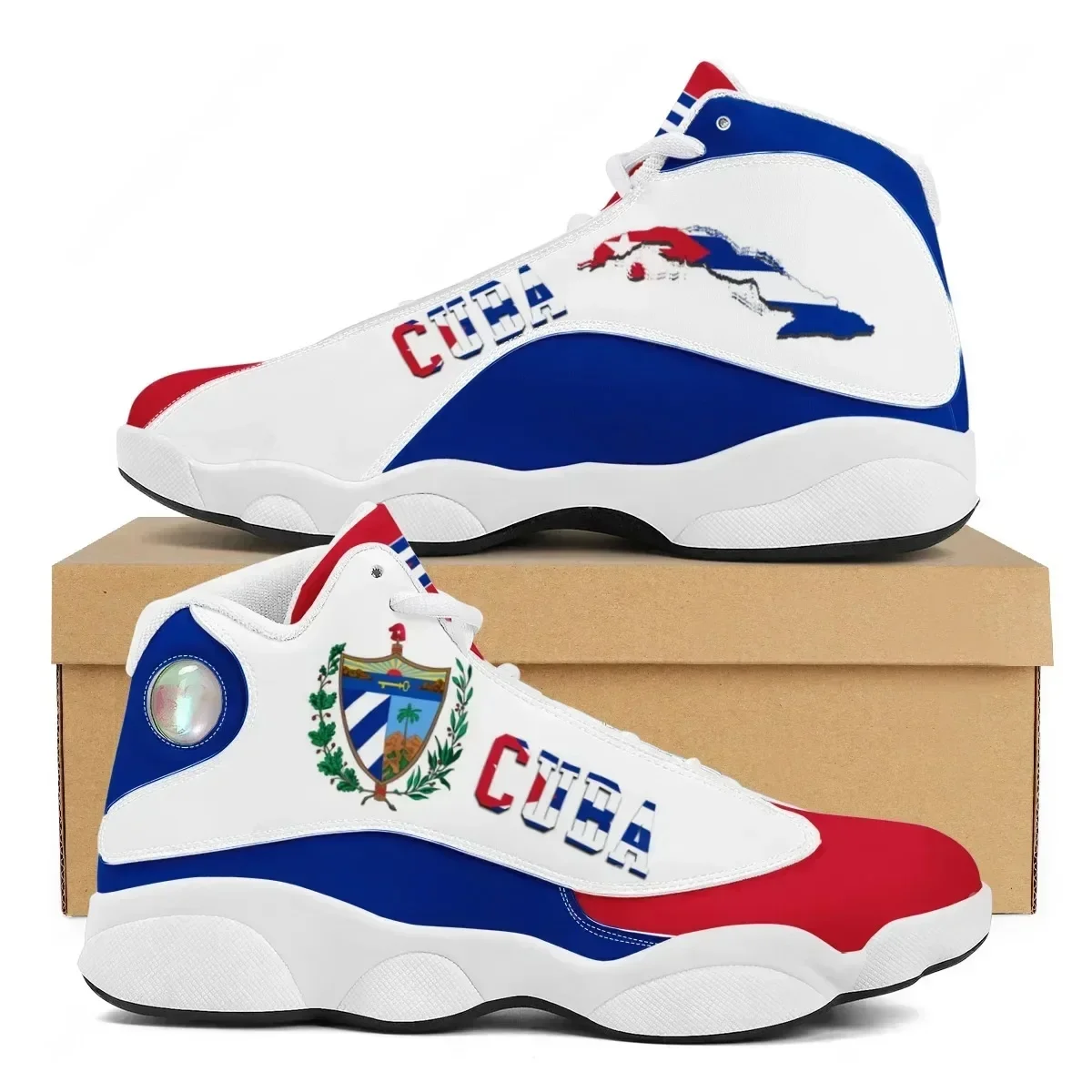 CUBA Flag Print Cool Men Baske - Men Shoes Runners 评论和价格