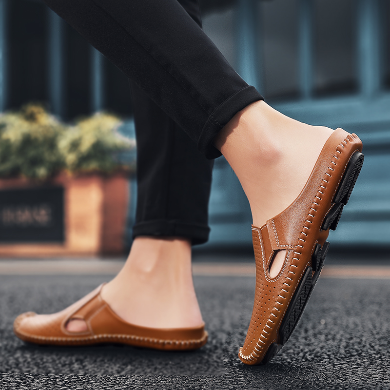 Half Slipper for Men Sandals 2 - Men'S Shoes Hush Puppies 评论和价格