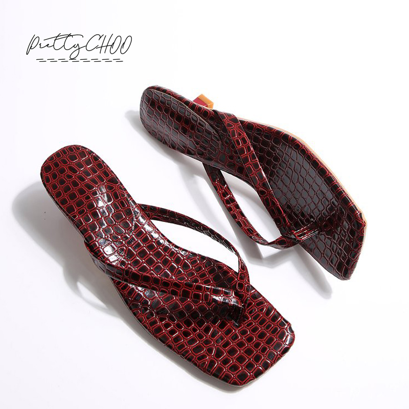 Crocodile Print Kitten Heel Fl - Men Shoes Size To Women 评论和价格
